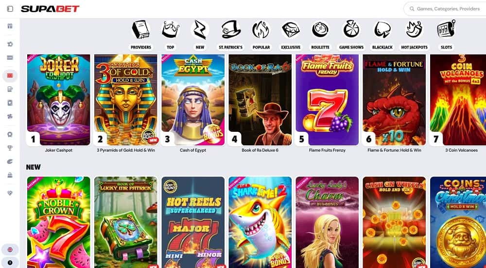 Supabet Casino screenshot